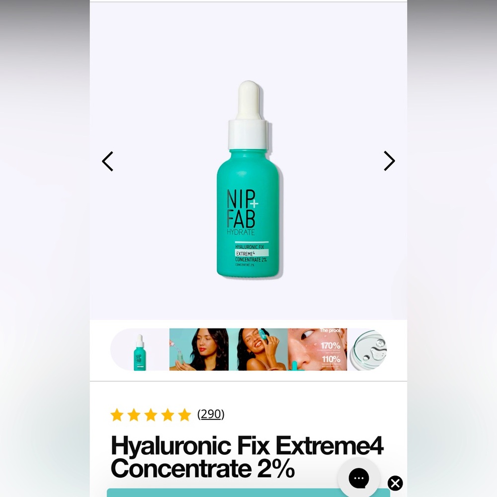 BNIB NIP + FAB HYALURONIC FIX EXTREME CONCENTRATION